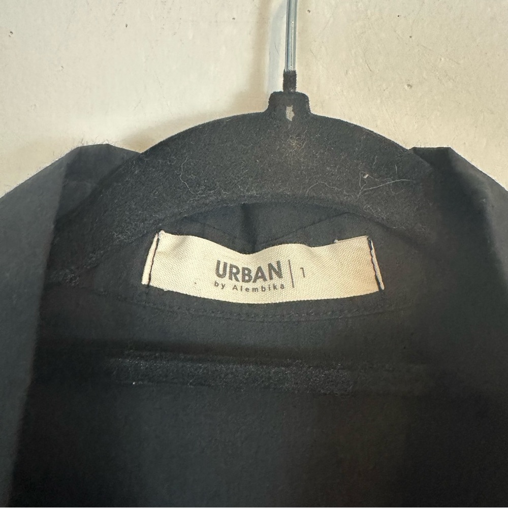 Alembika Urban | Colorblock Brown Black Cream Button Front Tunic Size 6-8 - Picture 3 of 10